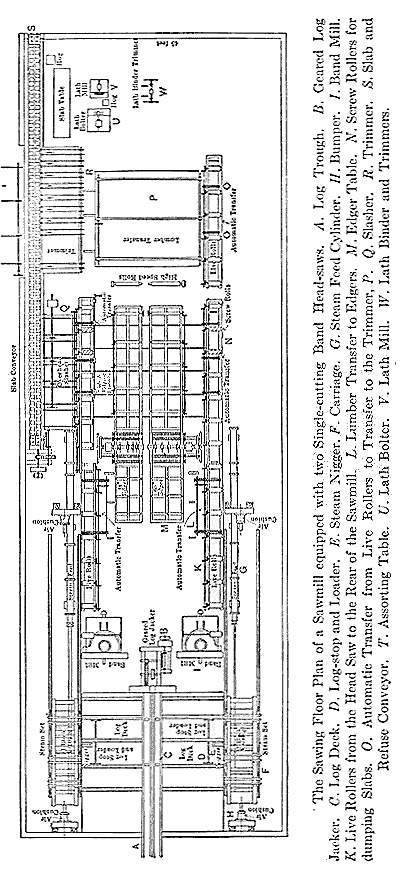 Double Band Saw Mill Floor Plan